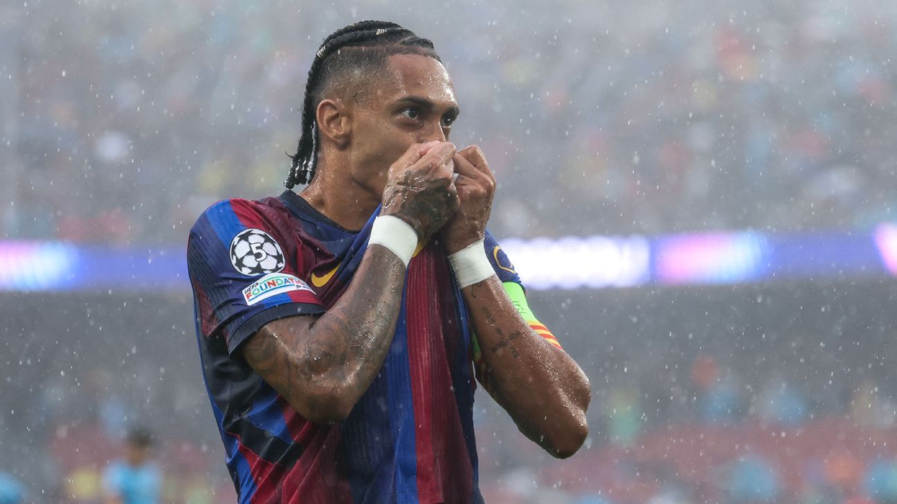 队长拉菲尼亚梅开二度领衔，巴萨5比1大胜费耶诺德彰显欧冠争冠雄心